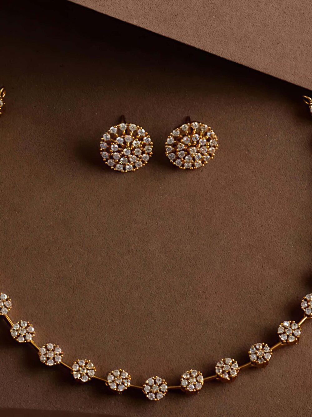 Lerora - Tanishq diamond replica neckpiece. LJ1 - Image 2