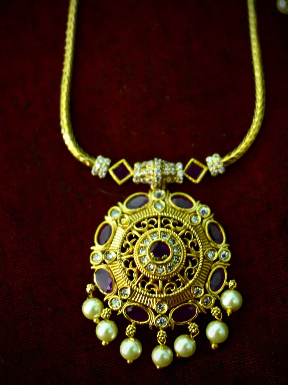 Lerora Chain Linked Pendant Gold AD Set✨LJ2 - Image 3