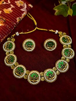 Lerora Green Lotus Traditional Floral Craftsmanship set LJ2