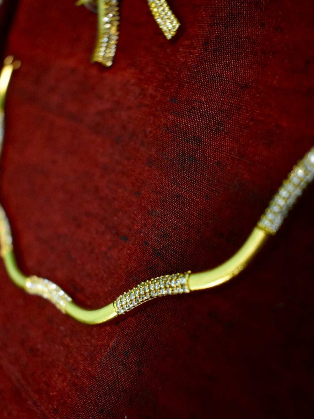 Lerora Unique Sparkle Simple AD Gold Set LJ3 - Image 2