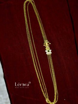 Lerora - Divine Temple-Lakshmi Devi Gold Layered Chain LJ3