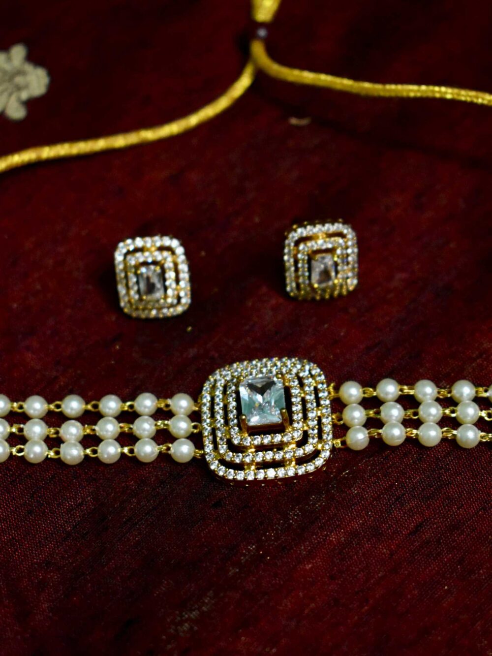 Lerora AD White Pearl Choker Set LJ4 - Image 2