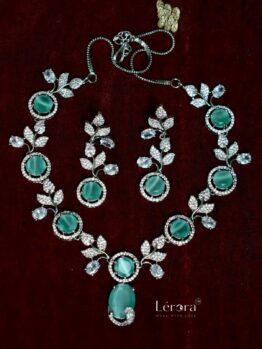 Lerora Stunning Mint American Diamond Jewelry Set