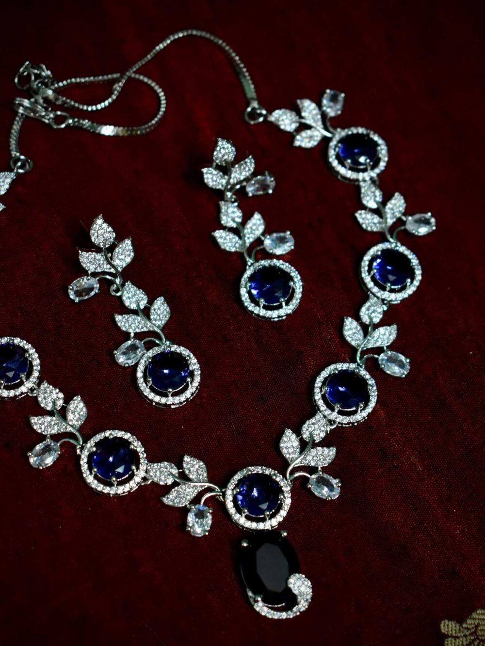 💜 Lerora Stunning Purple American Diamond Jewelry Set – LJ5 - Image 2