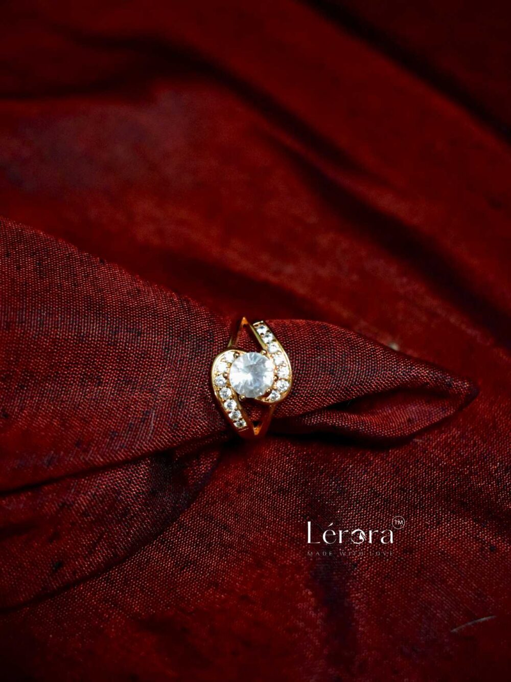 💍💛 Lerora Gold Diamond Ring Anti Tarnish