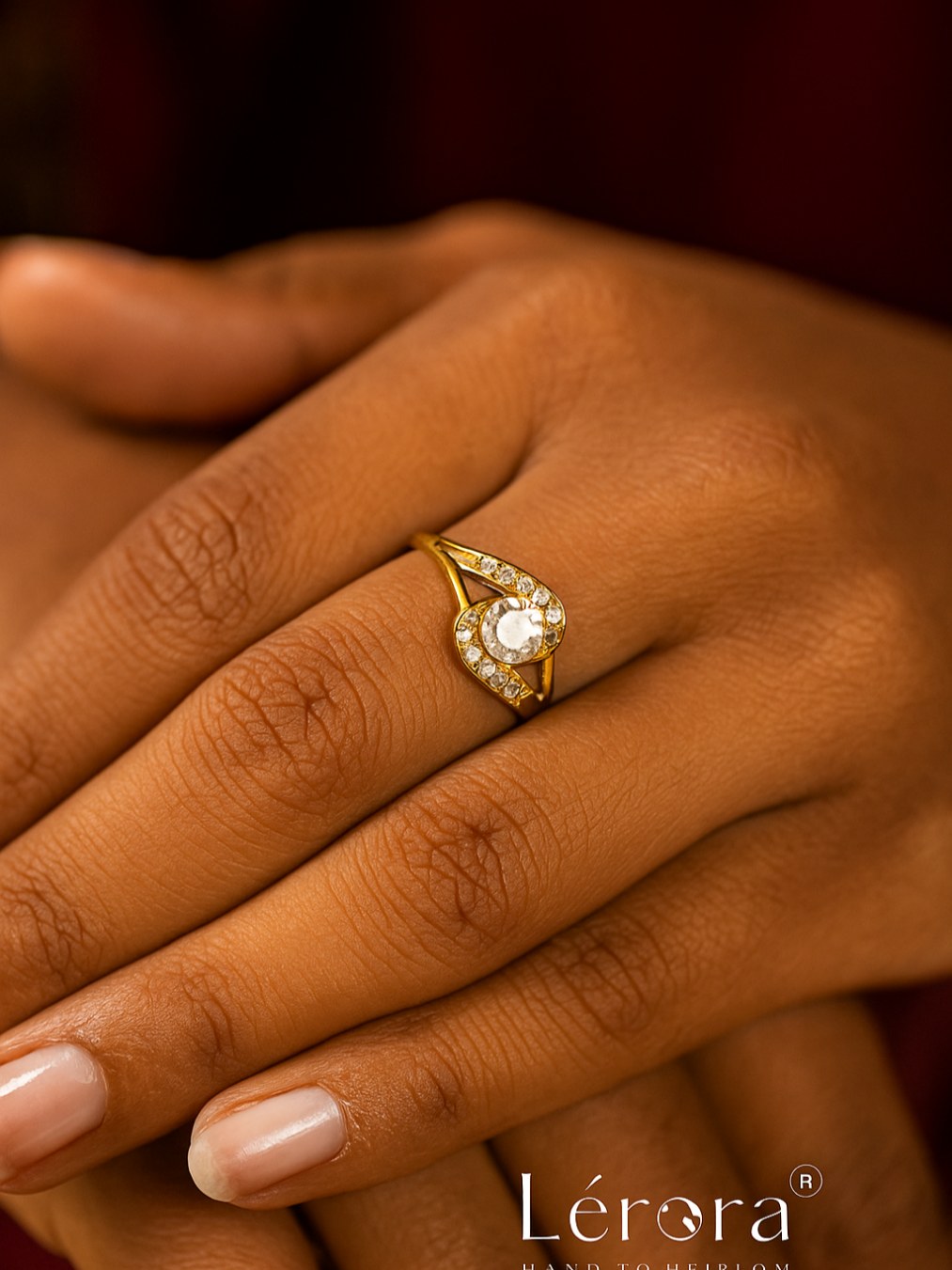 💍💛 Lerora Gold Diamond Ring Anti Tarnish