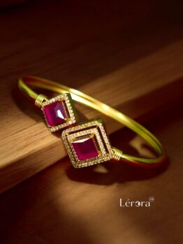 ❤️ Lerora Square Pink Gold Bracelet