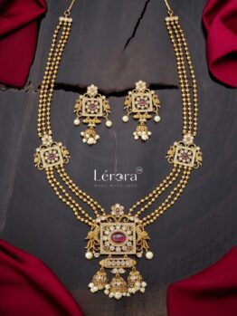 Buy Lerora Long Antique Haram Gold Set – Traditional Elegance Online. LJ1