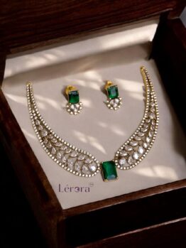 Lerora Kalyan Replica AD Stone Green Stiff Wing Set