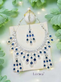 . 🎀 Lerora Blue Bridal Set 💙 | Sparkle in American Diamonds (LJ6)