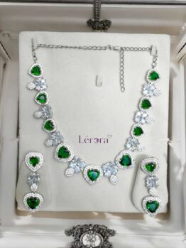 Lerora Green Heart Diamond AD Set 💚LJ8