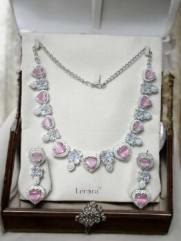 Lerora Pink Heart Diamond AD Set💗LJ8