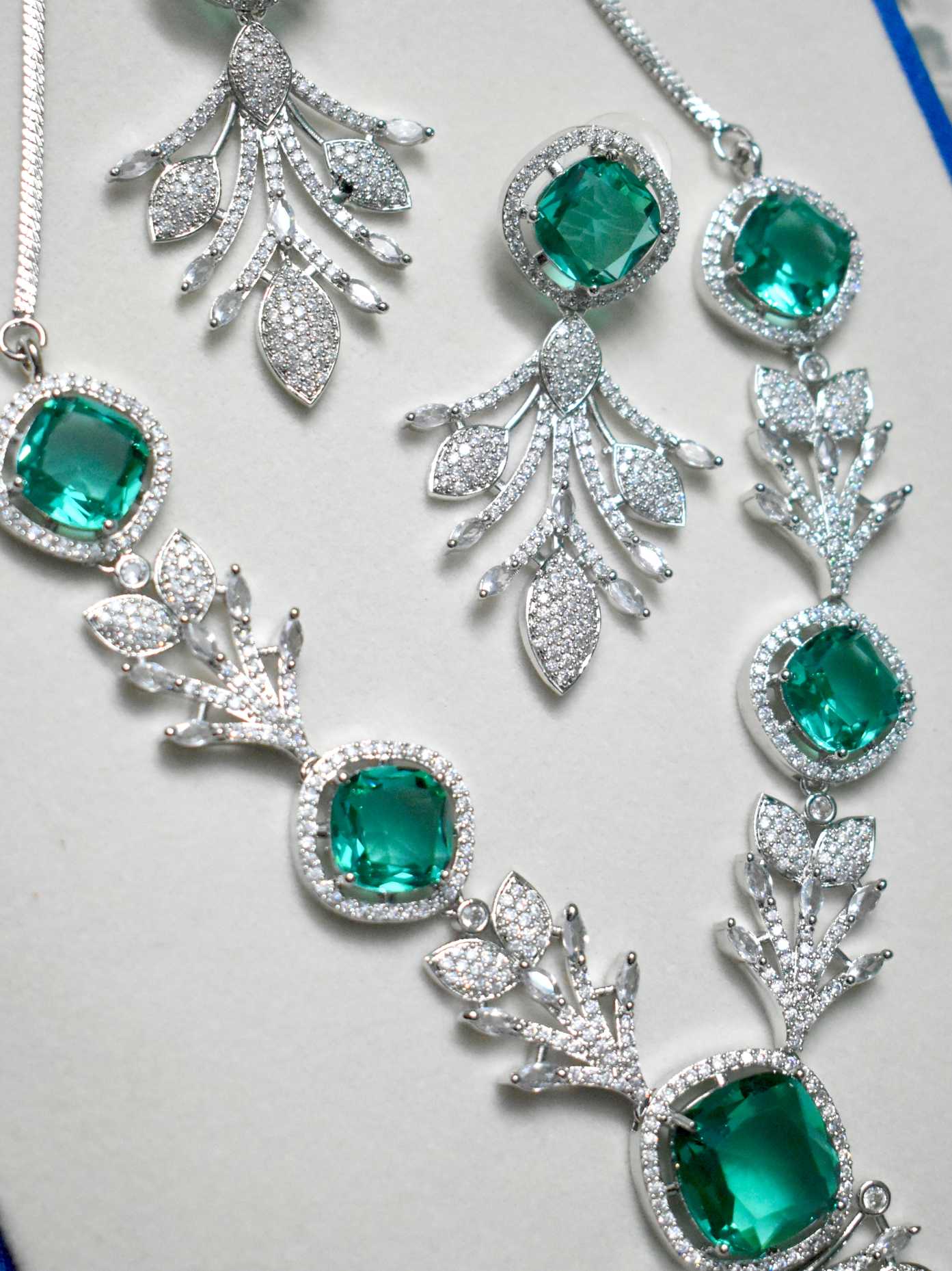 Lerora Teal Rhodium Plated AD Set🩵LJ8 - Image 2