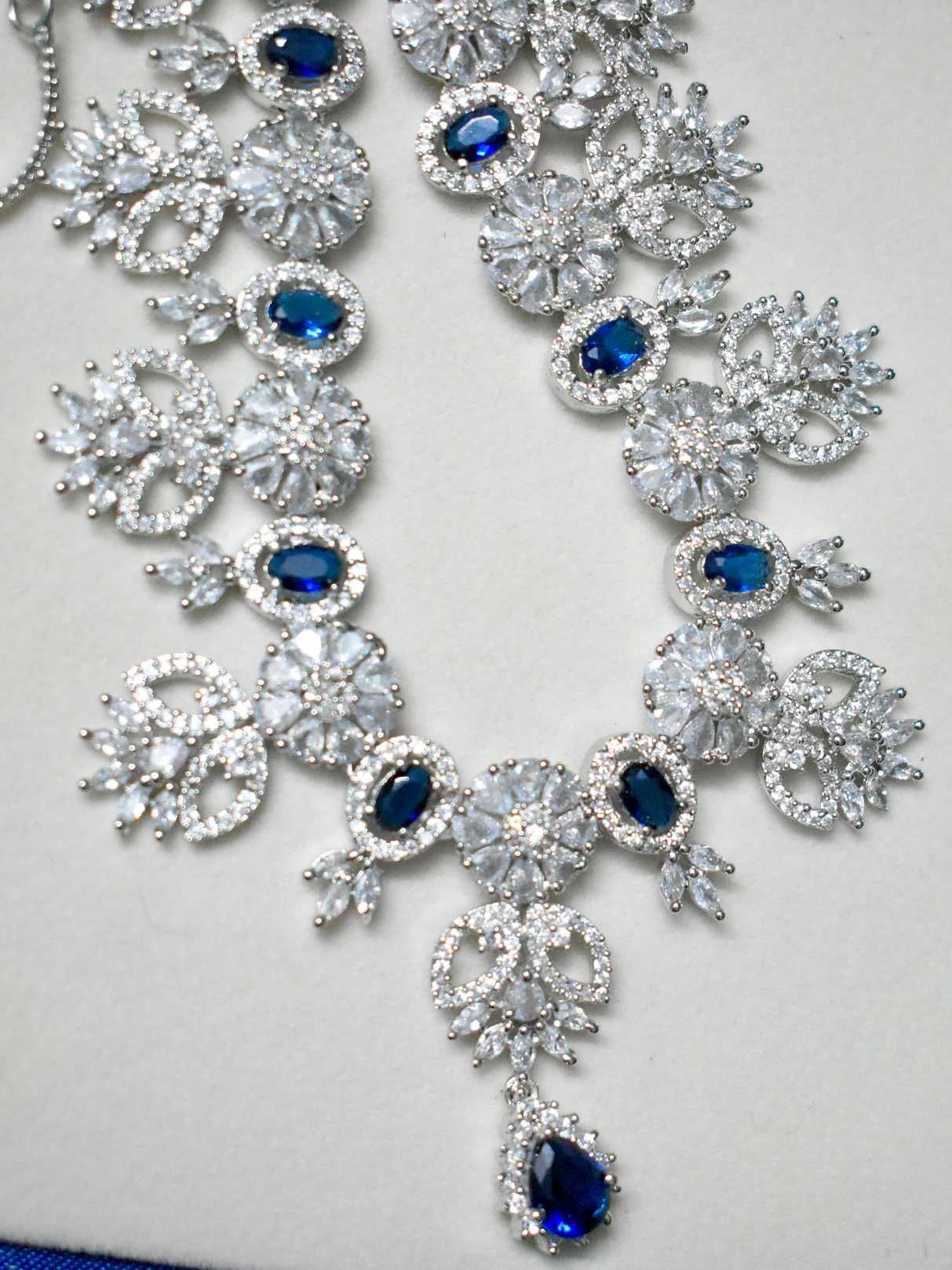Lerora Blue Zirconia AD Necklace Set💙LJ9 - Image 2