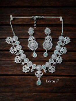 Lerora Mint Zirconia AD Necklace Set🩵LJ9