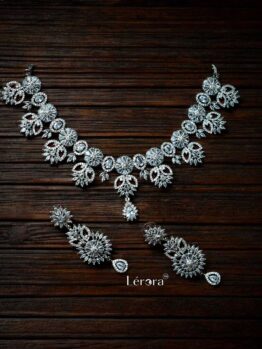 Lerora White Zirconia AD Necklace Set 🤍LJ9