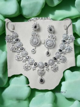 Lerora Black Zirconia AD Necklace Set🖤LJ9