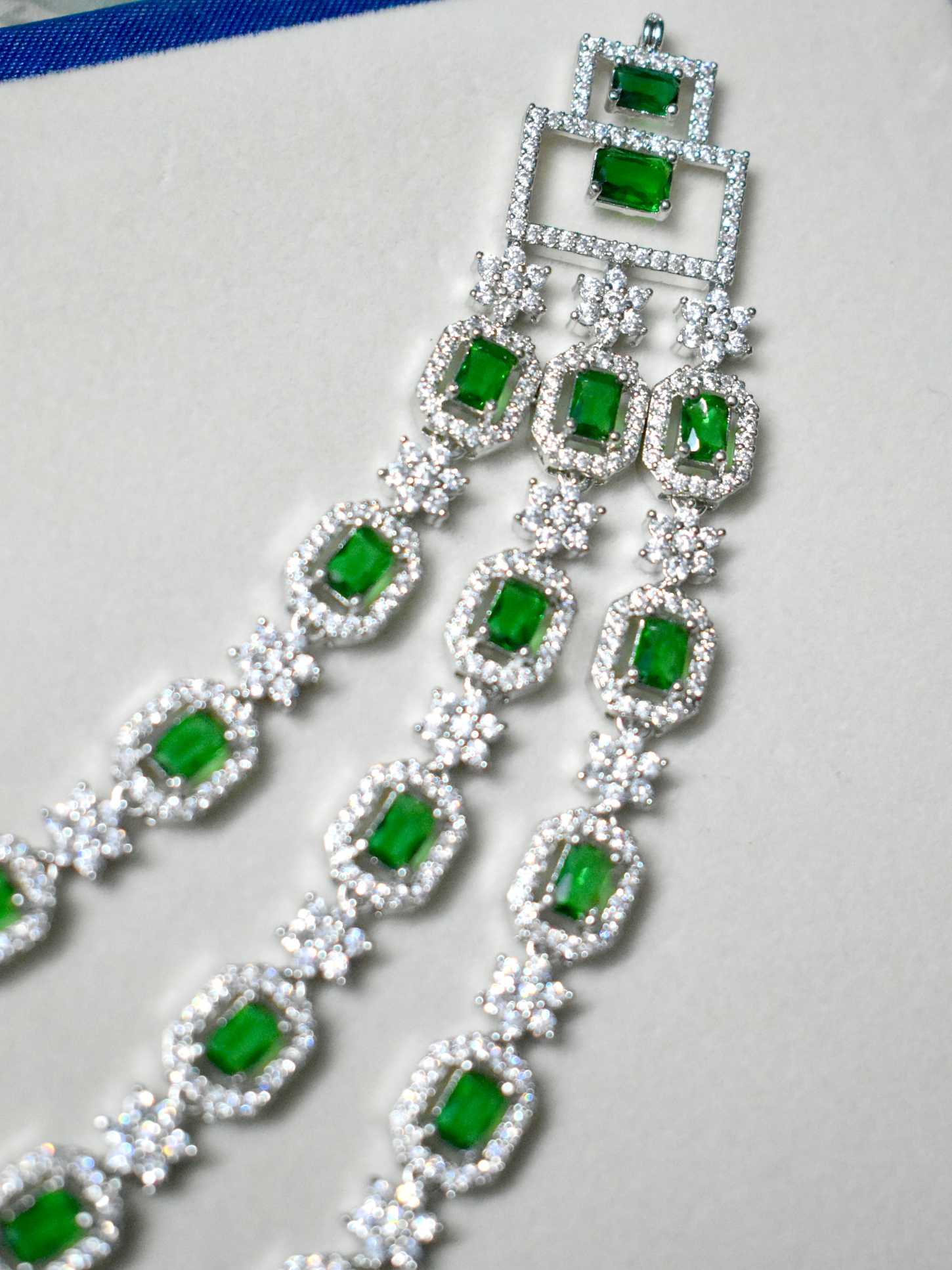 Lerora Malabar replica Three-Layered Green AD Necklaceđź’šLJ9 - Image 2