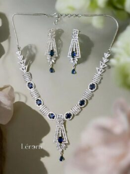 Lerora Blue Zirconia Beauty AD Jewellery Set💙LJ9