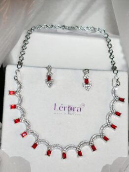 Lerora Red AD Necklace Set❤️