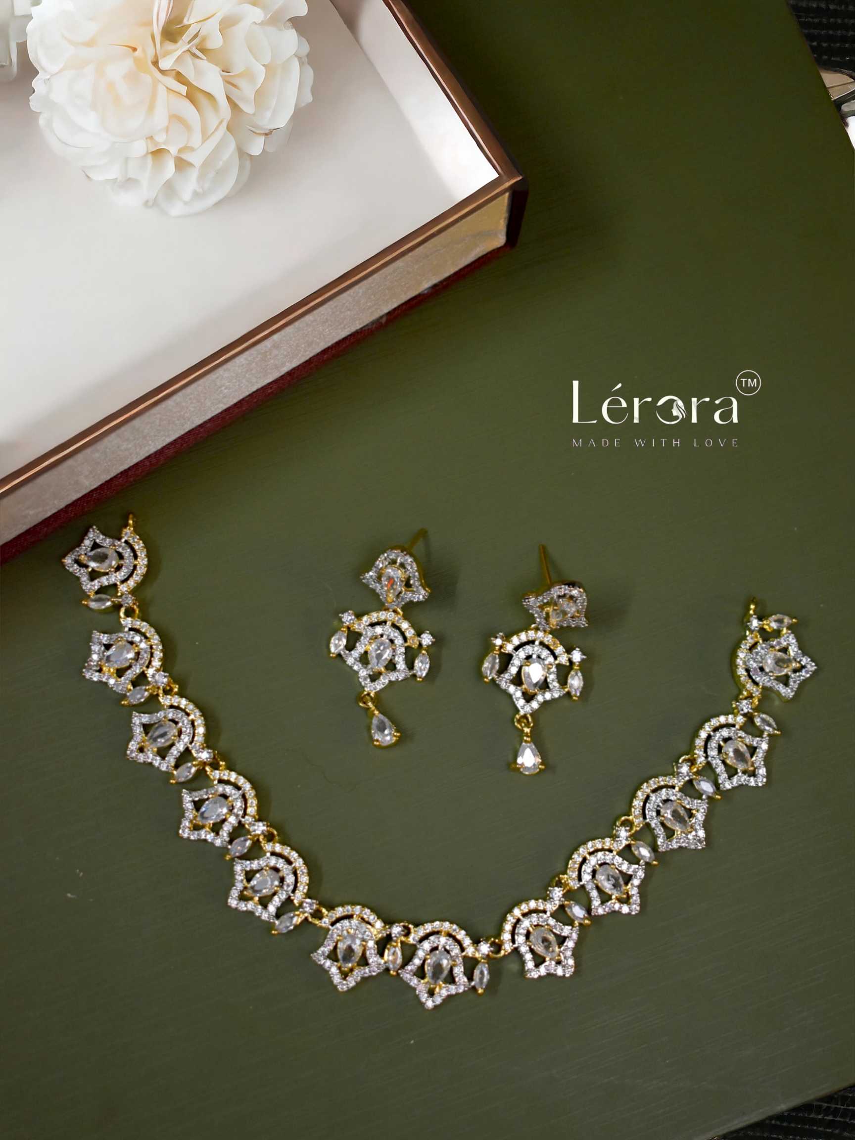 Lerora Gold Diamond AD Bell Set💛💎LJ8